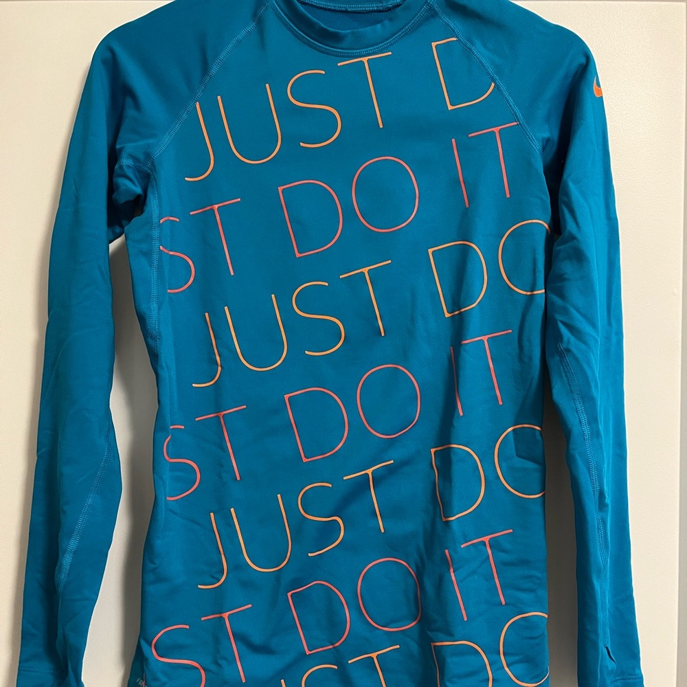 Nike Blue Dri-FIT Pro Combat Athletic Top